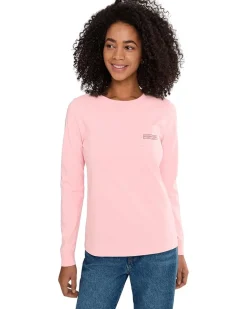 Vineyard Vines Whale Long Sleeve Pocket Tee Women's
