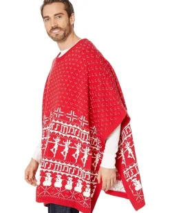 Whoopi Fair Isle Knit Cape Unisex