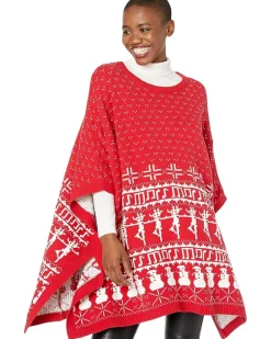 Whoopi Fair Isle Knit Cape Unisex