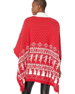 Whoopi Fair Isle Knit Cape Unisex