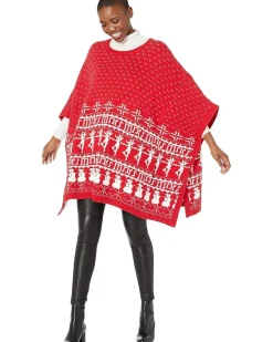 Whoopi Fair Isle Knit Cape Unisex